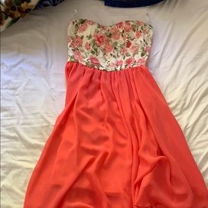 Papaya Mini strapless dress